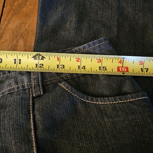 Kenneth Cole Flower Trim Pleated Pocket Jeans Women's Size W32 - Picture 4 of 7